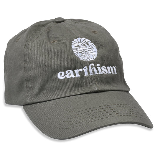 Adjustable Embroidered Baseball Hat - Olive Green